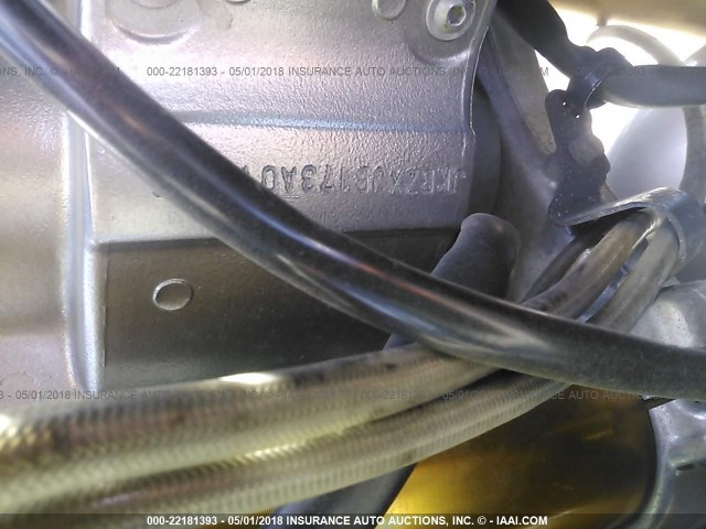 JKBZXJB173A011175 - 2003 KAWASAKI ZX636 B1 SILVER photo 10