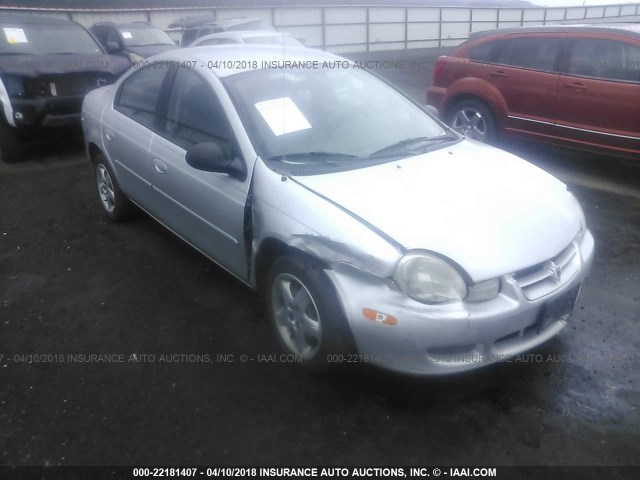 1B3ES46C32D571505 - 2002 DODGE NEON SE GRAY photo 1