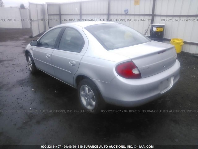 1B3ES46C32D571505 - 2002 DODGE NEON SE GRAY photo 3