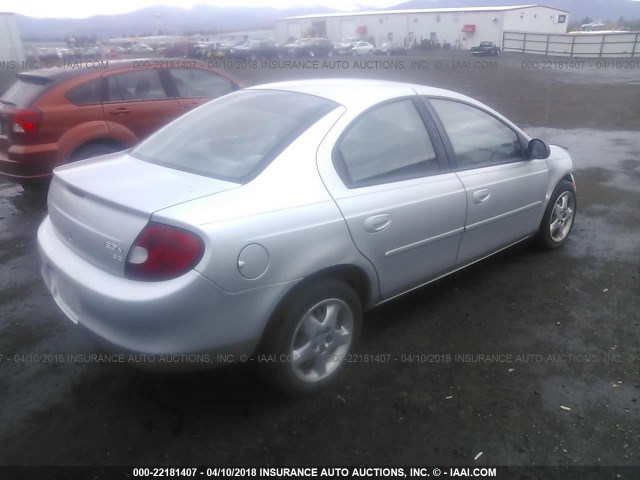 1B3ES46C32D571505 - 2002 DODGE NEON SE GRAY photo 4