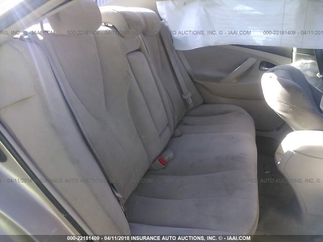 4T1BK46K48U570733 - 2008 TOYOTA CAMRY LE/XLE/SE ოქროსფერი ფოტო 8