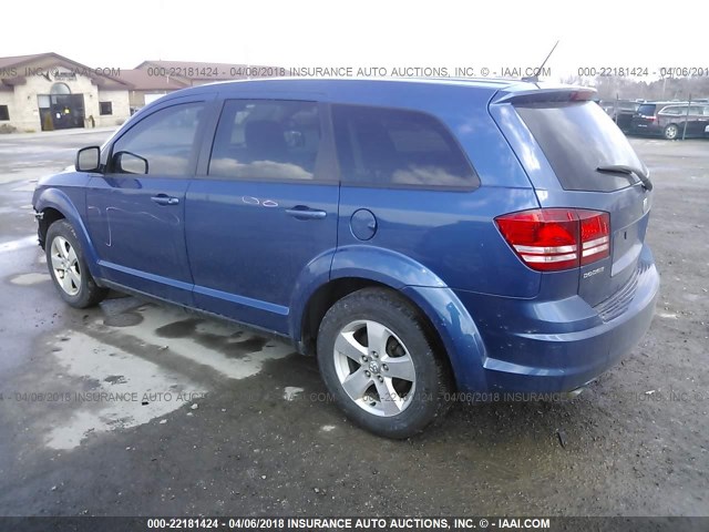 3D4GG57VX9T588646 - 2009 DODGE JOURNEY SXT BLUE photo 3