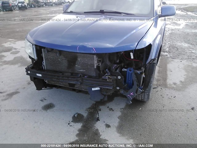 3D4GG57VX9T588646 - 2009 DODGE JOURNEY SXT BLUE photo 6