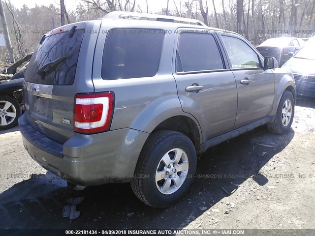 1FMCU9EG1AKC44138 - 2010 FORD ESCAPE LIMITED GRAY photo 4