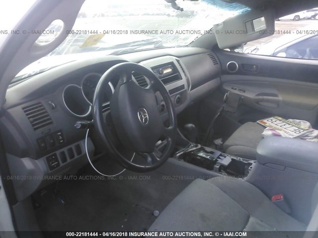 5TEJU62N96Z297282 - 2006 TOYOTA TACOMA DOUBLE CAB PRERUNNER WHITE photo 5