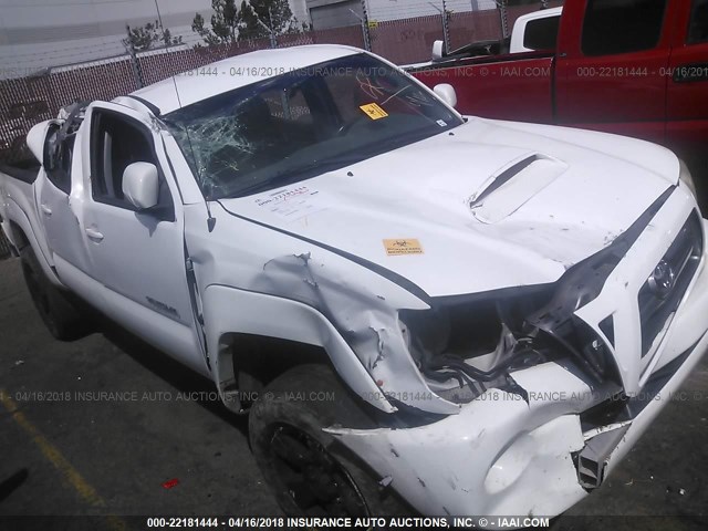 5TEJU62N96Z297282 - 2006 TOYOTA TACOMA DOUBLE CAB PRERUNNER WHITE photo 6