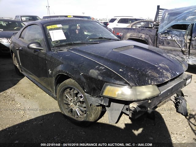 1FAFP40421F262347 - 2001 FORD MUSTANG BLACK photo 1