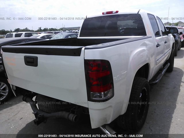 3GTRCWE08AG290155 - 2010 GMC SIERRA C1500 SLT WHITE photo 4