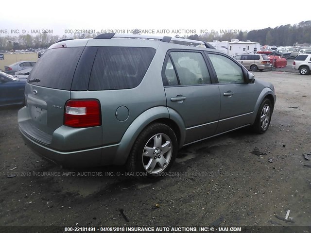 1FMDK06155GA56568 - 2005 FORD FREESTYLE LIMITED GREEN photo 4