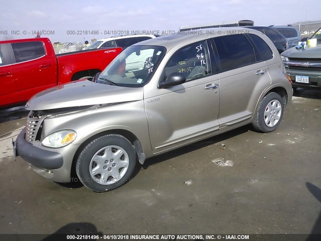 3C4FY48B82T229192 - 2002 CHRYSLER PT CRUISER CLASSIC GOLD photo 2