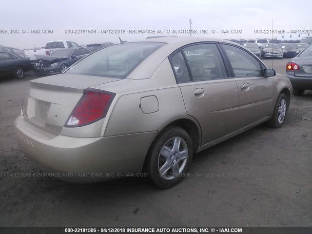 1G8AJ58F36Z199941 - 2006 SATURN ION LEVEL 2 Qızıl foto 4