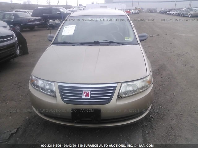 1G8AJ58F36Z199941 - 2006 SATURN ION LEVEL 2 Qızıl foto 6