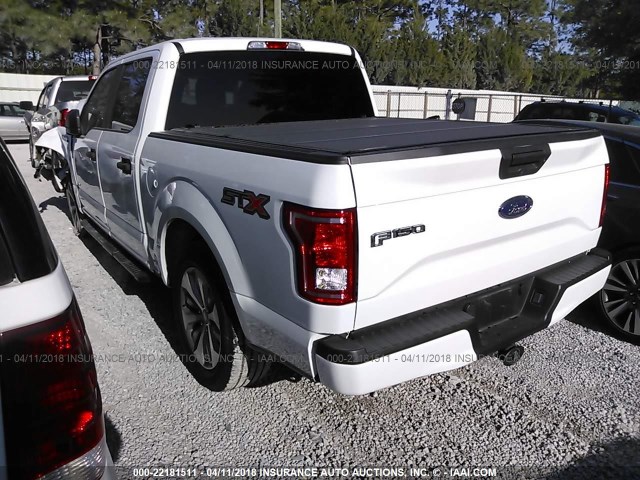 1FTEW1CP1HFB04492 - 2017 FORD F150 SUPERCREW WHITE photo 3