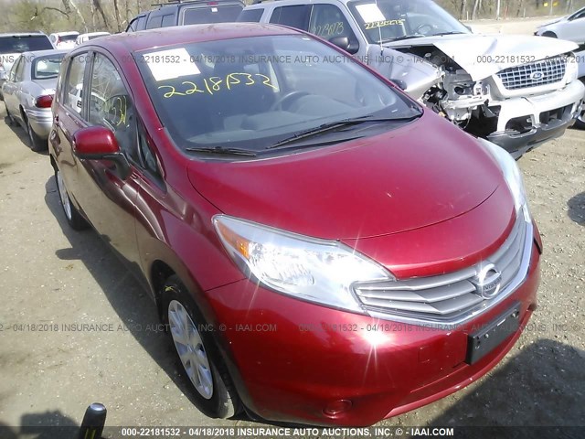 3N1CE2CP0EL422432 - 2014 NISSAN VERSA NOTE S/S PLUS/SV/SL RED photo 6