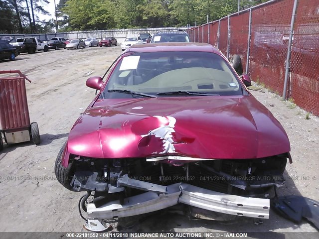 1G4HR54K64U192696 - 2004 BUICK LESABRE LIMITED RED photo 6