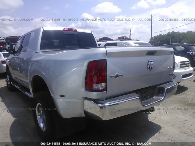 3C63DRLL9CG328391 - 2012 DODGE RAM 3500 SLT SILVER photo 3