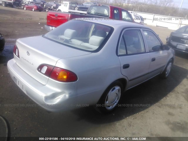 2T1BR12E0XC151644 - 1999 TOYOTA COROLLA VE/CE/LE SILVER photo 4