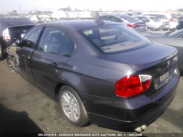 WBAVC53567FZ74880 - 2007 BMW 328 I SULEV GRAY photo 3