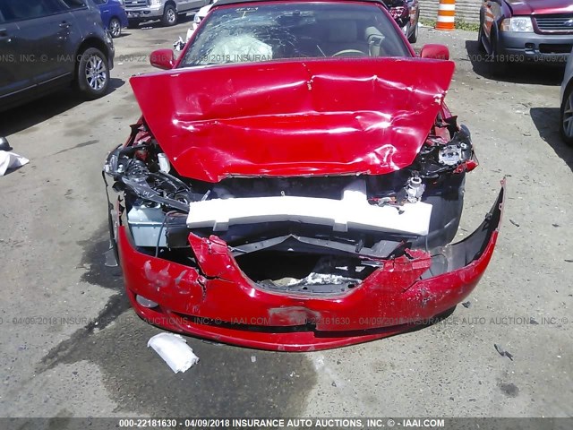 4T1FA38P94U024740 - 2004 TOYOTA CAMRY SOLARA SE/SLE წითელი ფოტო 6