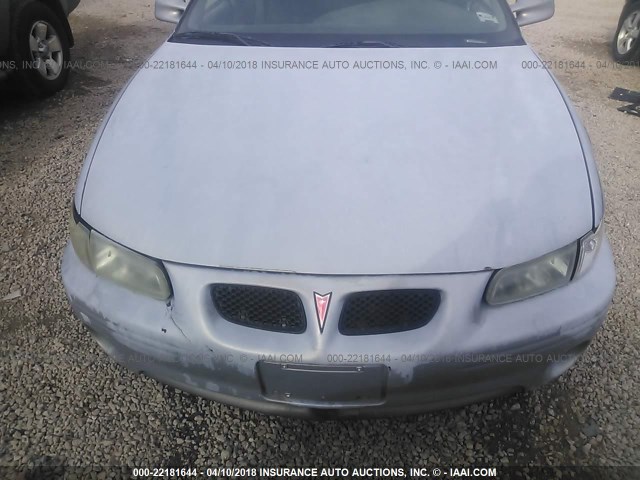 1G2WP52K4YF315706 - 2000 PONTIAC GRAND PRIX GT SILVER photo 6