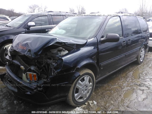 1GNDV23L86D194547 - 2006 CHEVROLET UPLANDER LS BLUE photo 2