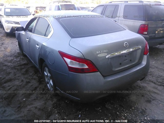 1N4AA51E39C811172 - 2009 NISSAN MAXIMA S/SV GRAY photo 3