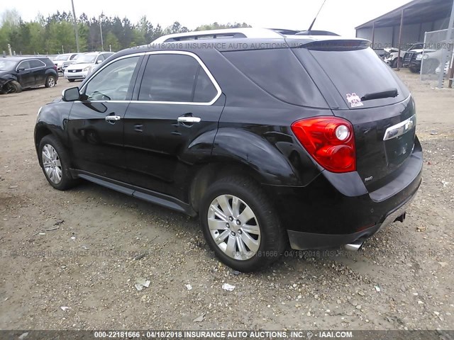 2CNFLGE56B6452152 - 2011 CHEVROLET EQUINOX LTZ BLACK photo 3