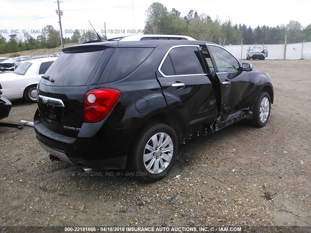 2CNFLGE56B6452152 - 2011 CHEVROLET EQUINOX LTZ BLACK photo 4