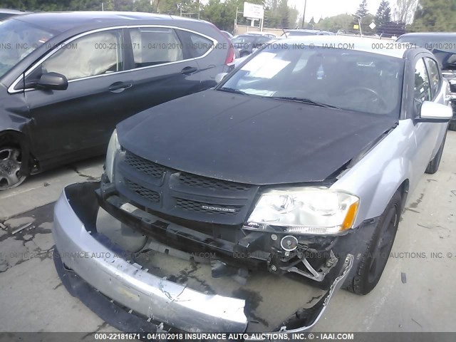 1B3BD1FB2BN556281 - 2011 DODGE AVENGER MAINSTREET SILVER photo 2