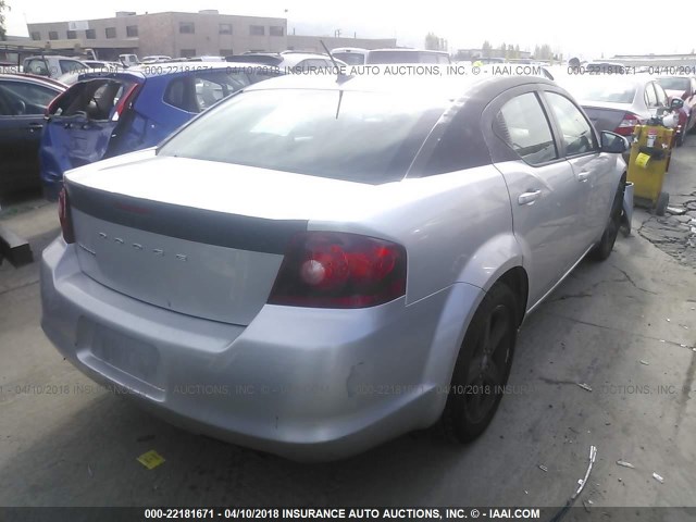 1B3BD1FB2BN556281 - 2011 DODGE AVENGER MAINSTREET SILVER photo 4