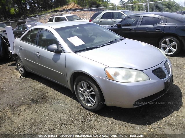 1G2ZF55B564213996 - 2006 PONTIAC G6 SE SILVER photo 1