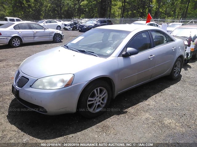 1G2ZF55B564213996 - 2006 PONTIAC G6 SE SILVER photo 2