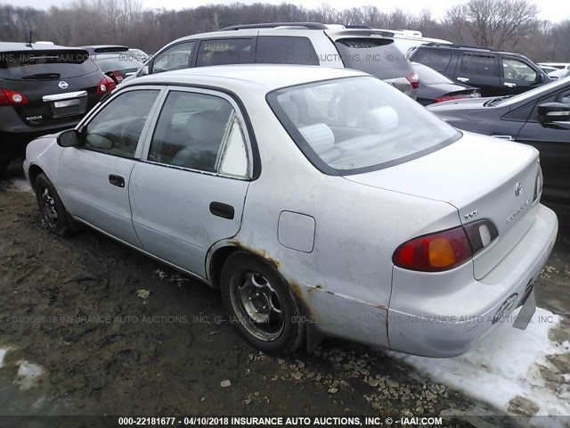 1NXBR12EXXZ142853 - 1999 TOYOTA COROLLA VE/CE/LE SILVER photo 3