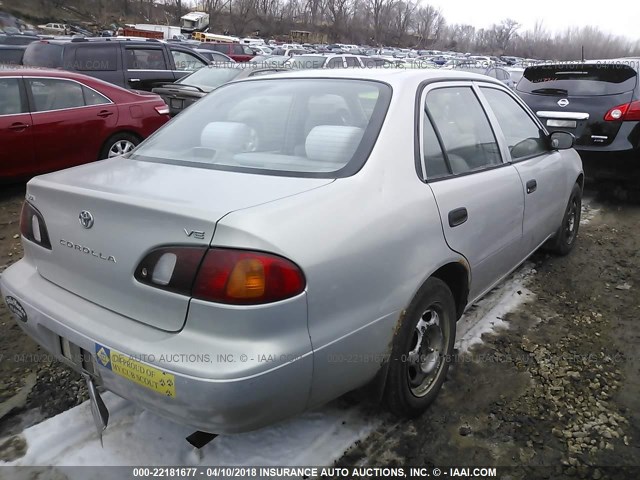 1NXBR12EXXZ142853 - 1999 TOYOTA COROLLA VE/CE/LE 银色 照片 4