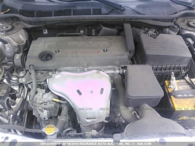 4T4BE46K09R138204 - 2009 TOYOTA CAMRY SE/LE/XLE SILVER photo 10