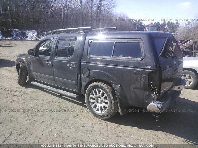 1N6AD0EV6BC400253 - 2011 NISSAN FRONTIER S/SV/SL/PRO-4X GRAY photo 3