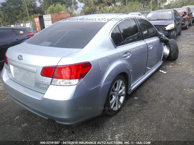 4S3BMBK65D3047099 - 2013 SUBARU LEGACY 2.5I LIMITED SILVER photo 4