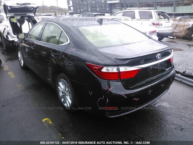 JTHBW1GG5F2081816 - 2015 LEXUS ES 300H BLACK photo 3