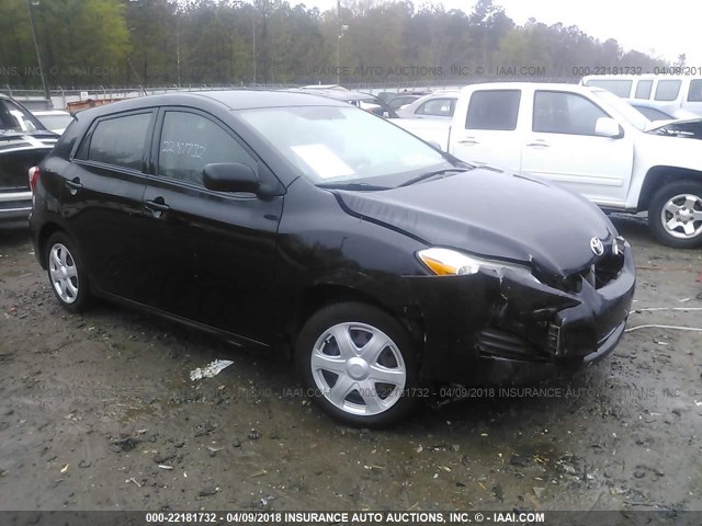 2T1KU40E89C003327 - 2009 TOYOTA COROLLA MATRIX  BLACK photo 1