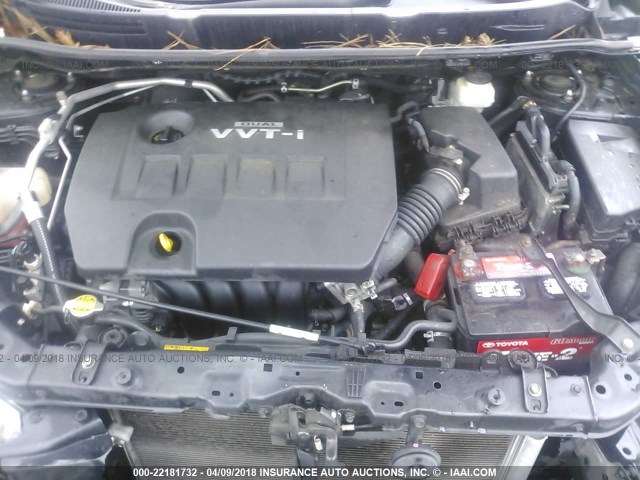 2T1KU40E89C003327 - 2009 TOYOTA COROLLA MATRIX  BLACK photo 10