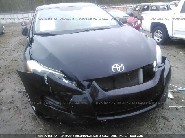 2T1KU40E89C003327 - 2009 TOYOTA COROLLA MATRIX  BLACK photo 6