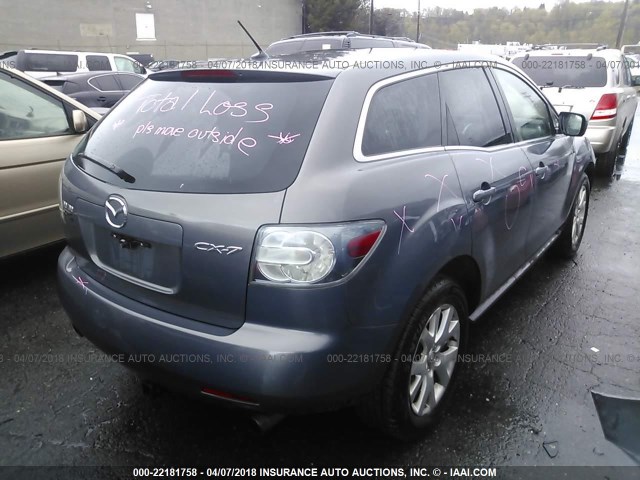 JM3ER293580199540 - 2008 MAZDA CX-7 GRAY photo 4