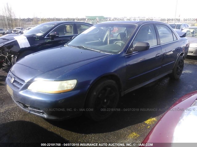 1HGCF86692A026309 - 2002 HONDA ACCORD VALUE Dark Blue photo 2