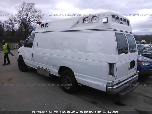 1FDSS34F22HB27951 - 2002 FORD ECONOLINE E350 SUPER DUTY VAN WHITE photo 3