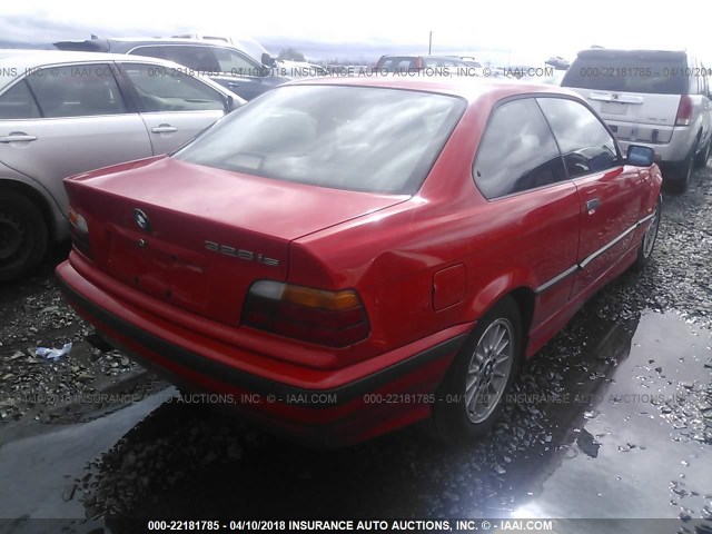 WBABG1321VET03464 - 1997 BMW 328 IS RED photo 4