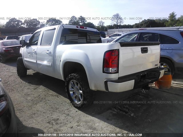 3GTP1XE27DG114898 - 2013 GMC SIERRA C1500 DENALI WHITE photo 3