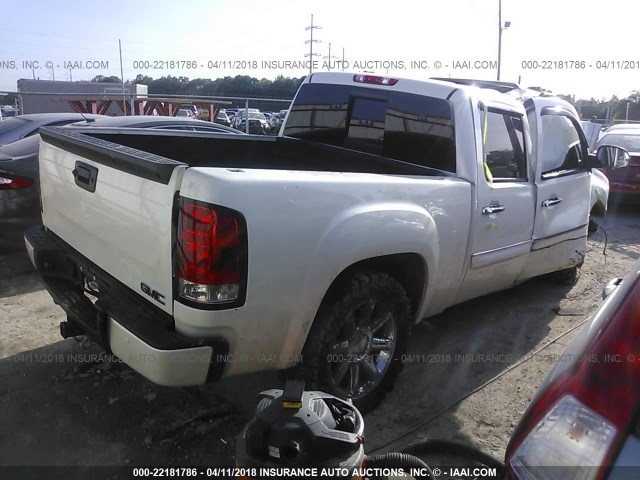 3GTP1XE27DG114898 - 2013 GMC SIERRA C1500 DENALI WHITE photo 4