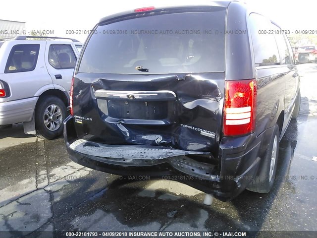 2A4RR4DE9AR172636 - 2010 CHRYSLER TOWN & COUNTRY LX BLACK photo 6