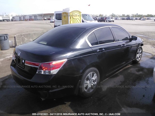 1HGCP2F49BA107223 - 2011 HONDA ACCORD LXP BLACK photo 4