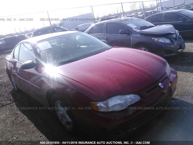 2G1WW12E049234201 - 2004 CHEVROLET MONTE CARLO LS RED photo 1